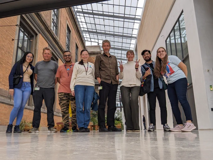 Group photo of some Openverse maintainers and Statens Museum for Kunst (SMK) representatives during their meeting in Copenhagen, Denmark.