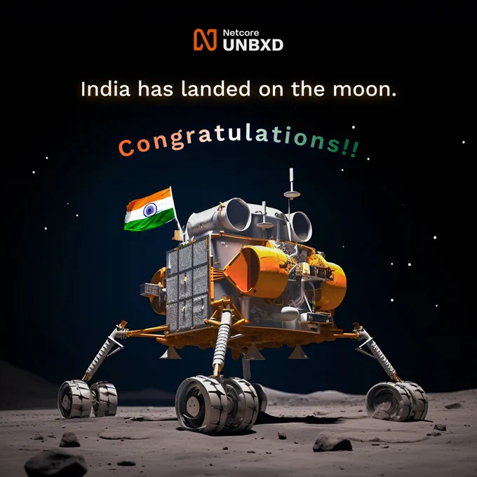 AI-generated rover image with Indian national Flag on lunar space