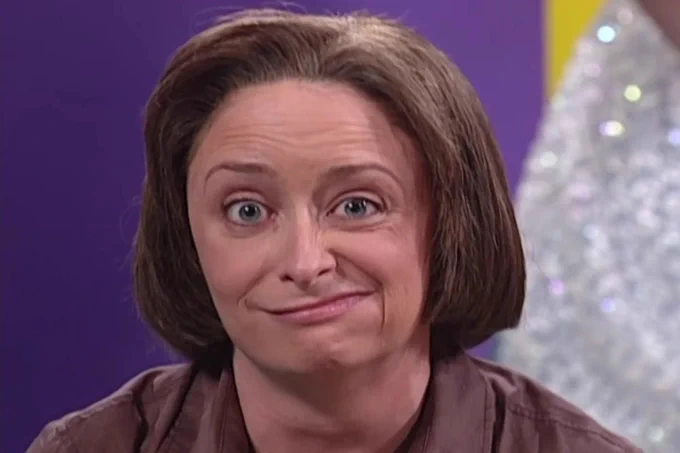 Debbie Downer making her Debbie Downer face.