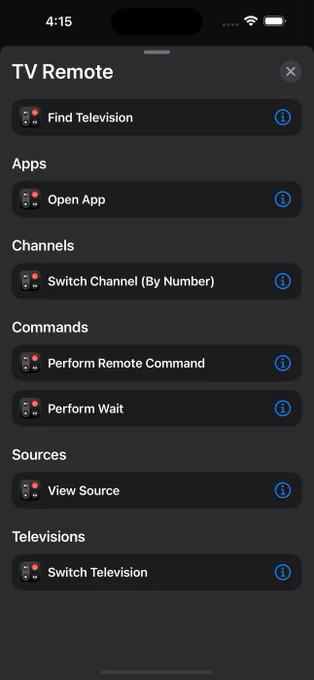 TV Remote Shortcuts
