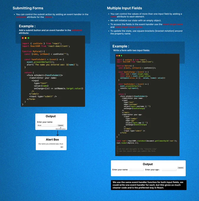 The proper way of using React Forms