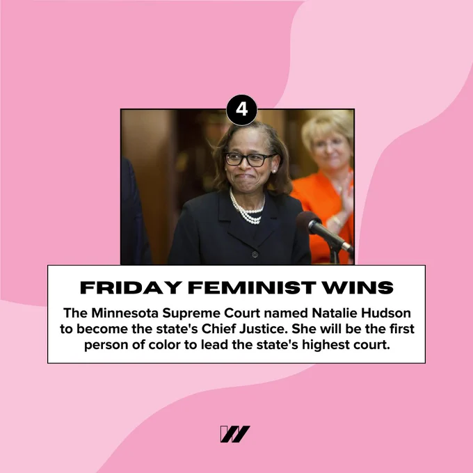 The fourth win says, “The Minnesota Supreme Court named Natalie Hudson to become the state's Chief Justice. She will be the first person of color to lead the state's highest court.” Above is an image of Justice Natalie Hudson.