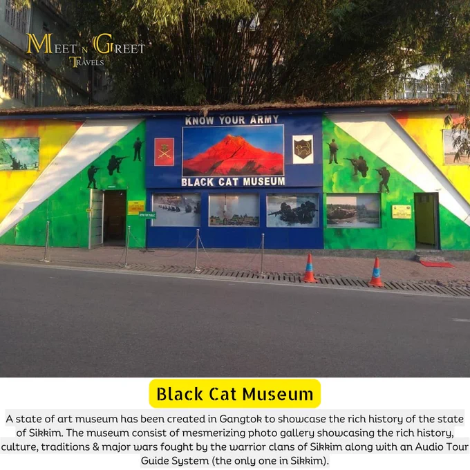 A state of art museum has been created in Gangtok to showcase the rich history of the state of Sikkim. The museum consist of mesmerizing photo gallery showcasing the rich history, culture, traditions & major wars fought by the warrior clans of Sikkim along with an Audio Tour Guide System (the only one in Sikkim). The museum also displays account of major skirmishes in Sikkim. The museum boasts of a one of its kind Selfie Room where tourists can click exciting photographs. The souvenir shop provides a wide range of local souvenirs which will make your trip memorable.

#meetngreettravels #sikkimtravel #sikkimtourism #sikkimadventures #sikkimdiaries #sikkim #northsikkim #tripadvisor #tripplanning #tripplanner #triplovers #tripguide
