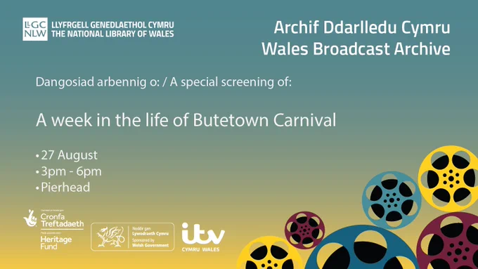 Poster advertising a special screening of 'A week in the life of Butetown Carnival'