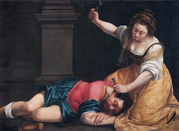 “Jael y Sísara”, de Artemisia Gentileschi
