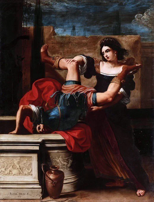 “Timoclea matando al capitán de Alejandro Magno”, de Elisabetta Sirani