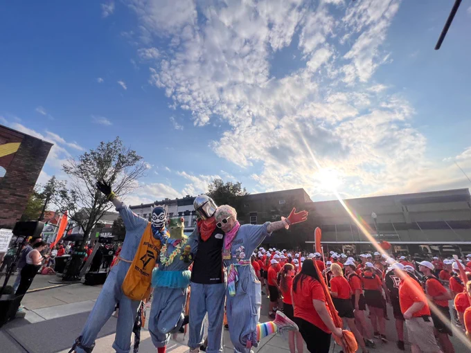 SICSIC and Falcon Marching Band at RallyBG community pep rally
