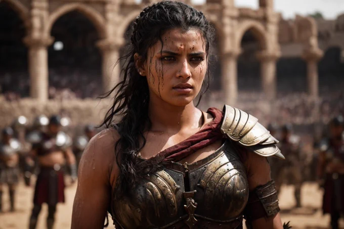 Representation of Achillia the Gladiatrix