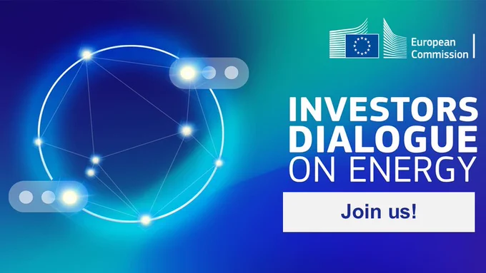 Visual identity of the Commission's Investors Dialogue on Energy initiative.