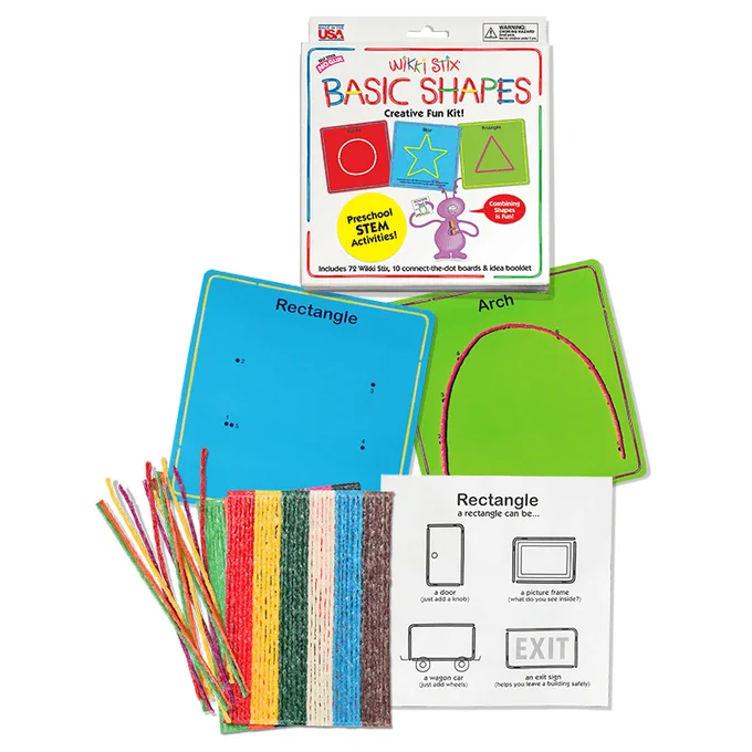 Basic Shapes product display.