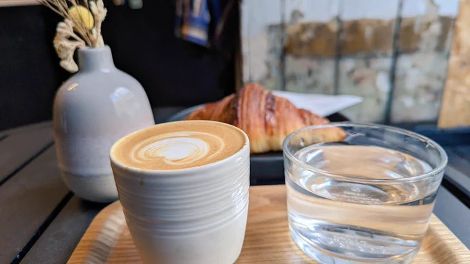 Coffee and croissant 