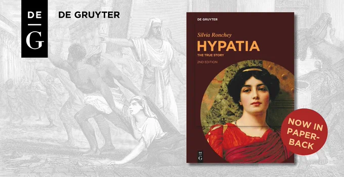Cover of the revised edition of "Hypatia. The True Story" by Silvia Ronchey. A note on the right says "Now in paperback".