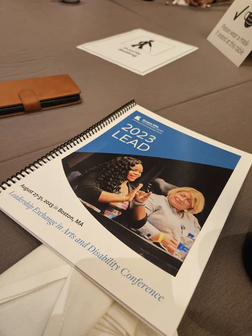 A 2023 LEAD program sitting on a table