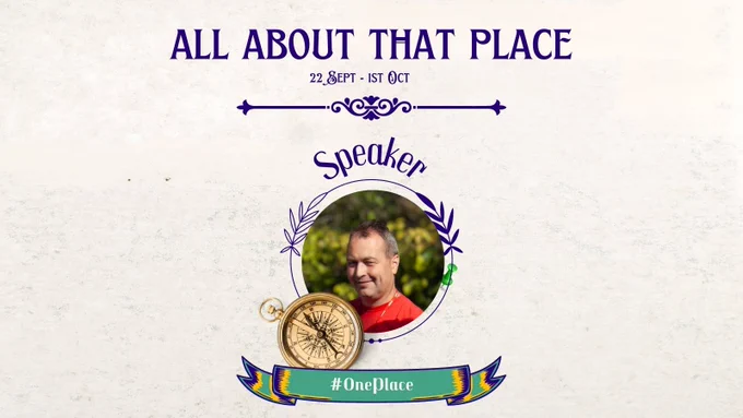 A poster promoting the All About That Place event in September.