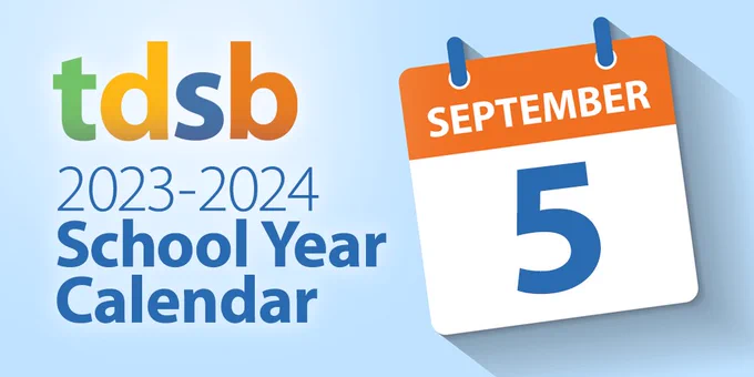 TDSB 2023-2024 School Year Calendar - September 5