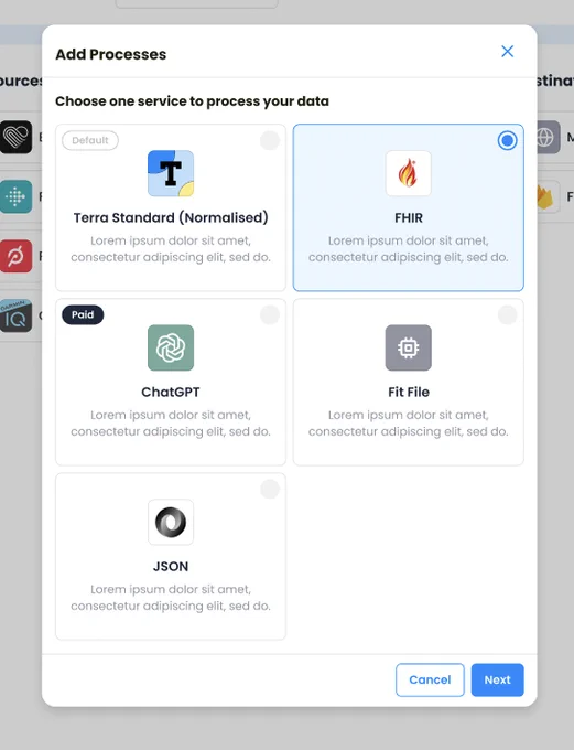 Process and output data in FHIR, Fit Files, and many more
