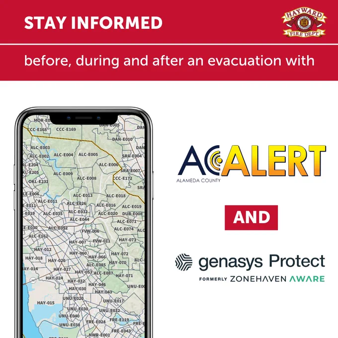 Stay Informed before, during and after an evacuation with AC Alert and genasys protect