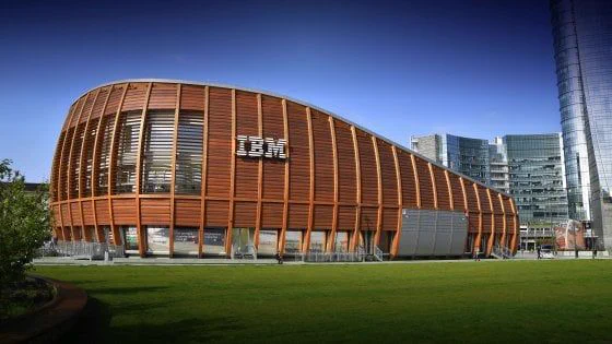 the IBM Studios building in Piazza Gae Aulenti Milano

