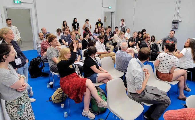 Photo of a group of people in a workshop
