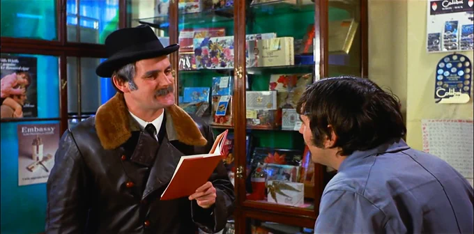 Hungarian Phrasebook sketch from Monty Python.

Hungarian (John Cleese): I will not buy this record, it is scratched.
Clerk (Graham Chapman): Sorry?
Hungarian: I will not buy this record, it is scratched.
Clerk: Uh, no, no, no. This is a tobacconist's.
Hungarian: Ah! I will not buy this tobacconist's, it is scratched.
Clerk: No, no, no, no. Tobacco... um... cigarettes (holds up a pack).
Hungarian: Ya! See-gar-ets! Ya! Uh... My hovercraft is full of eels.