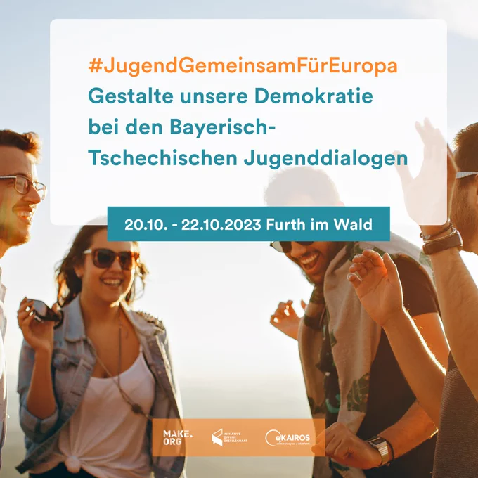 #JugendGemeinsamFürEuropa Gestalte unsere Demokratie bei den Bayerisch-Tschechischen Jugendialogen

20.10. - 22.10.2023 Furth im Wald