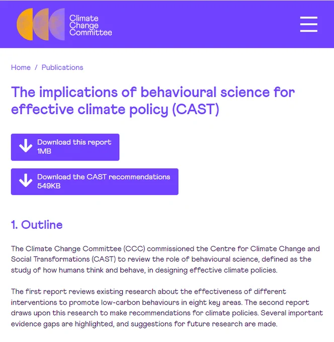 A screenshot of the CAST publication, on the CCC website.