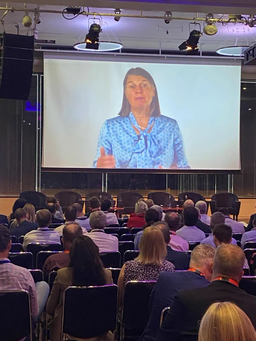 Rachel Maclean speaking to the DPMSG conference