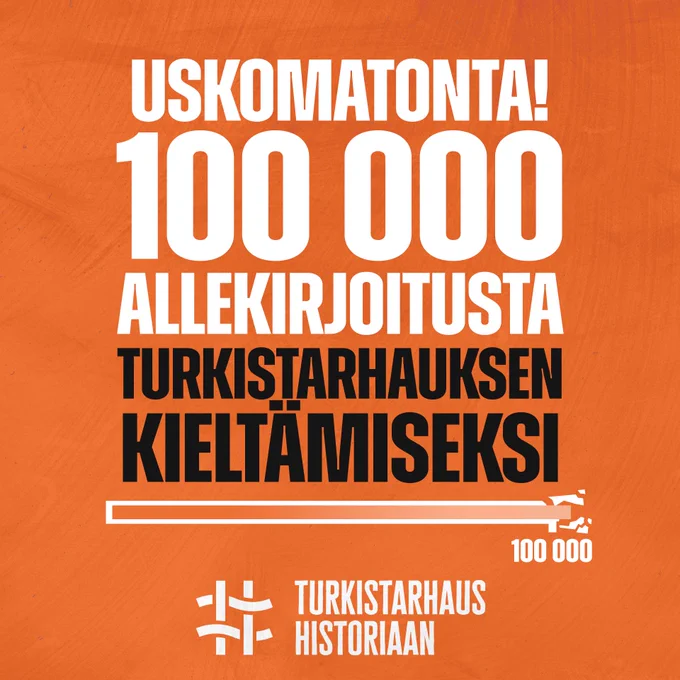 Uskomatonta! 100 000 allekirjoitusta turkistarhauksen kieltämiseksi