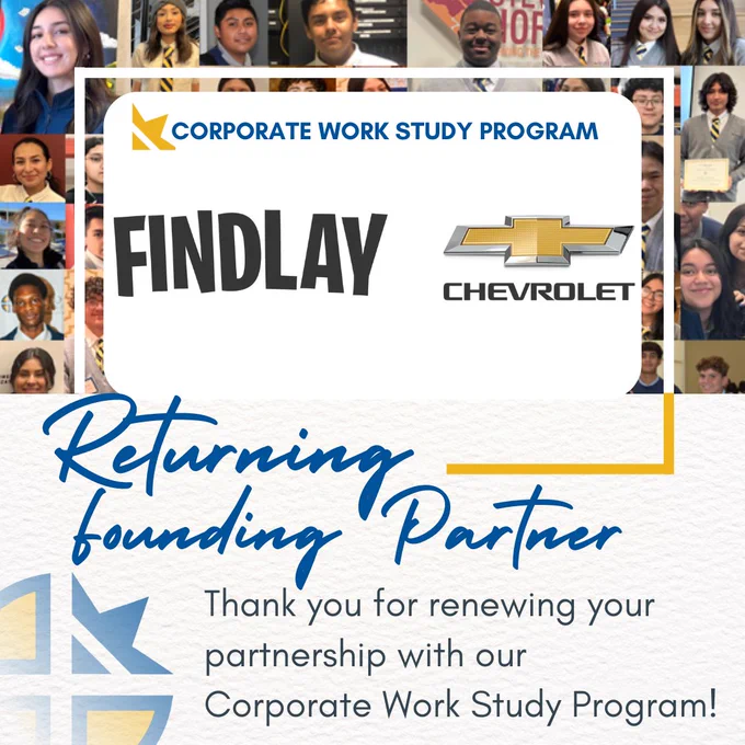 @FindlayChevy

Special appreciation to Founding Partner Findlay Chevrolet for renewing your partnership with our Corporate Work Study Program! The experiences you offer our students are invaluable, and we are proud to work with you for another impactful year.

Learn how to be a Partner today!
https://cristoreystviator.org/cwsp

#cristoreystviator #cristoreystviatornews #crsvlv #cristoreystviatorlasvegas #corporateworkstudyprogram