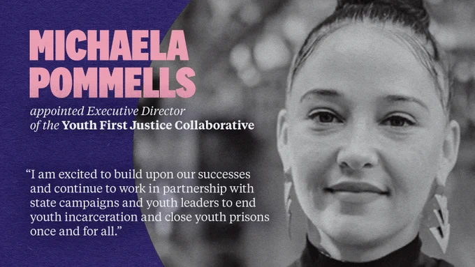 Michaela Pommells has been named the Executive Director of the Youth First Justice Collaborative! 