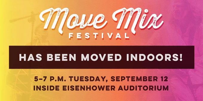 5–7 p.m. Tuesday, Sept. 12 inside Eisenhower Auditorium