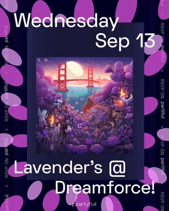 Lavender party at Dreamforce