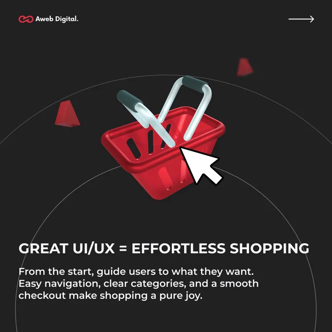 Implement effortless shopping with great UI/UX