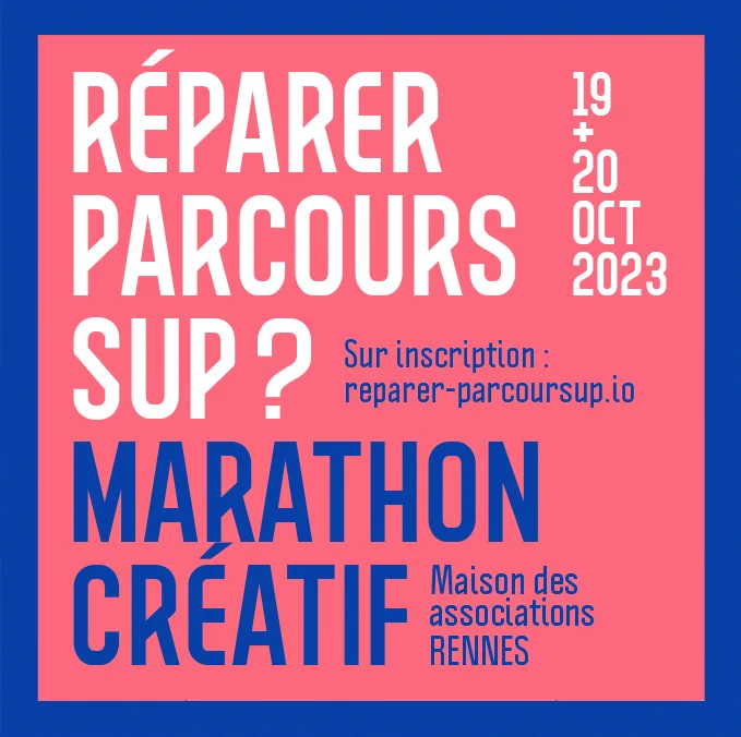 Visuel d'annonce du Marathon Créatif Parcoursup. 