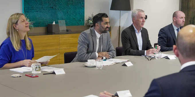First Minister Humza Yousaf meets the Financial Services Growth and Development Board 