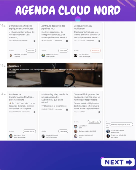 Capture d'écran de l'agenda 3
Rdv sur cloudnord.fr pour avoir la version web