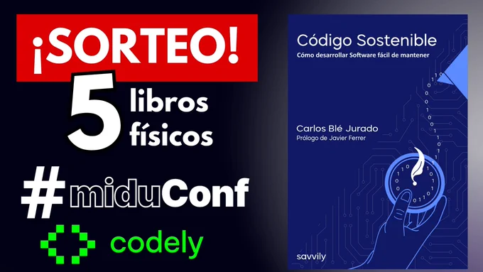 Sorteo de 5 libros físicos de Código Sostenible de Carlos Blé.