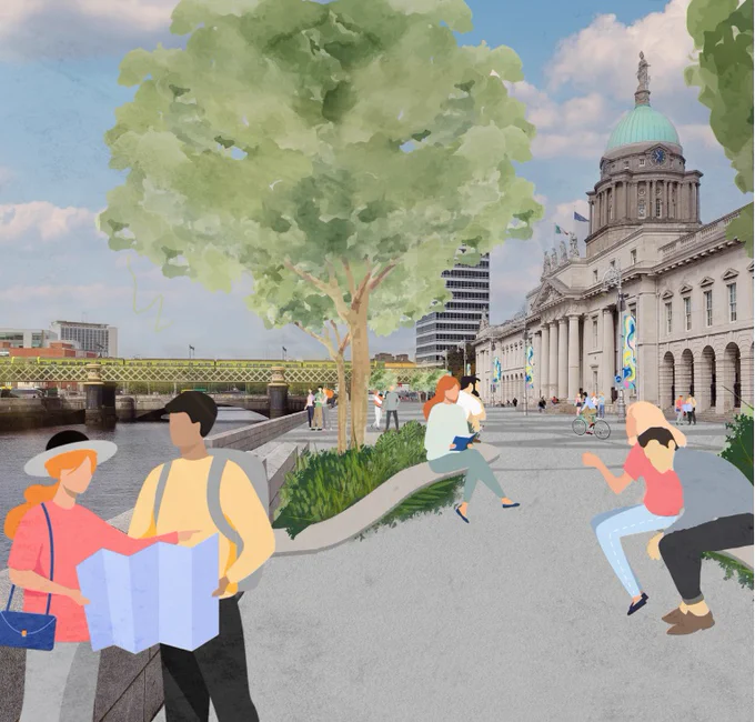 Custom House Quay image in the City Centre Transport Strategy
