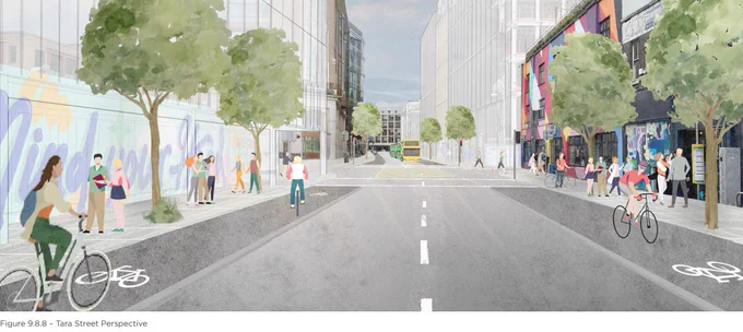 Tara Street in the City Centre Transport Strategy