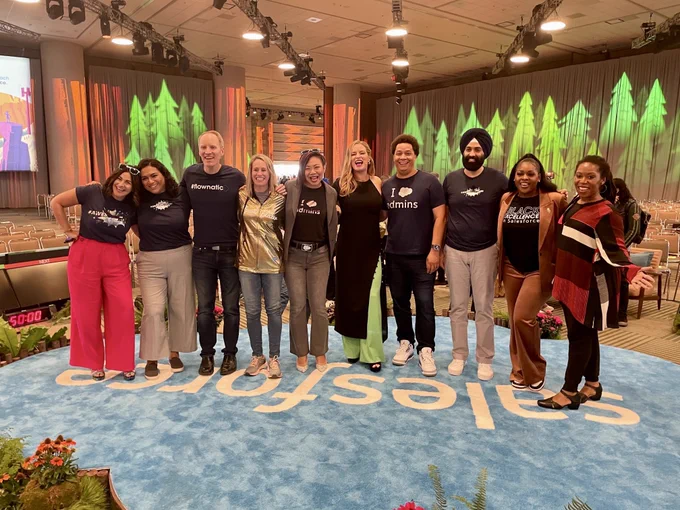 The Admin Team at the Admin Keynote at Dreamforce 2023. 