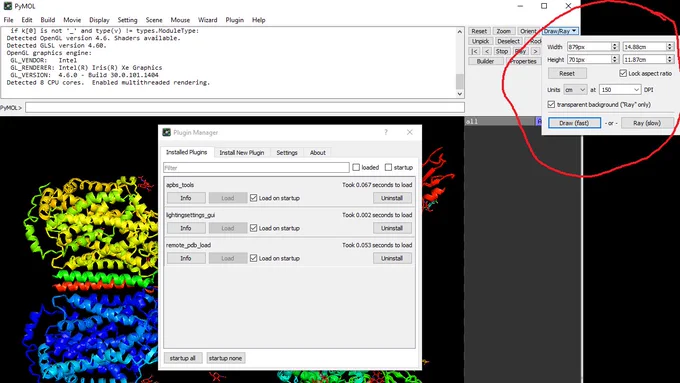 Pymol but it's one single window!  Plus the dray/ray dual button that gives a nice popup menu.  Does anyone know how to get that popup menu in other version of Pymol?  Maybe a plugin?  