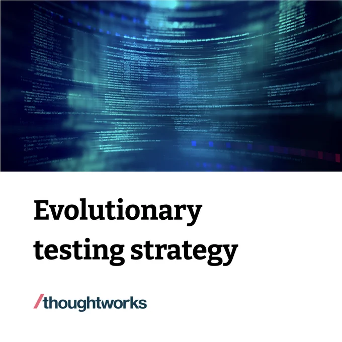 Evolutionary testing strategy