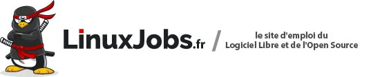 Bannière publicitaire de notre partenaire LinuxJobs dont le logo est un pingouin en tenue de ninja