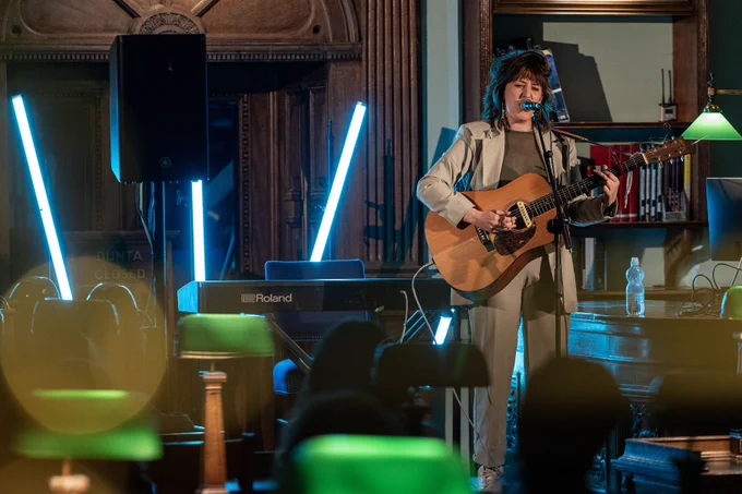 Singer-songwriter Sinéad White at NLI Late at the Library August 31.  