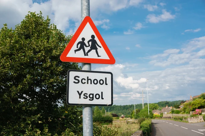 School crossing sign