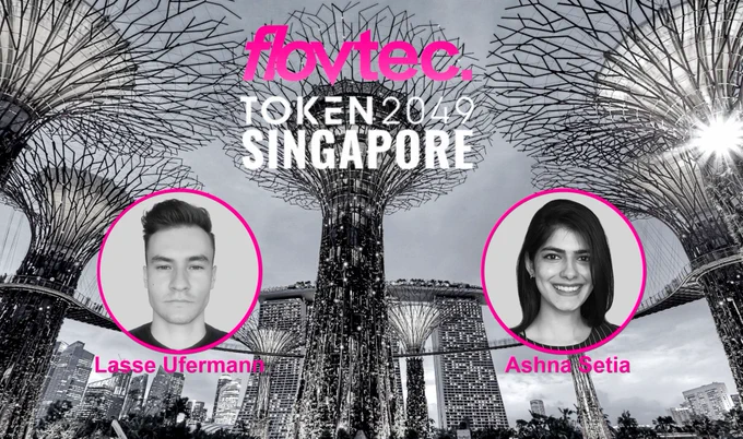 flovtec team at Asia's premier crypto event Token2049 Singapore.
