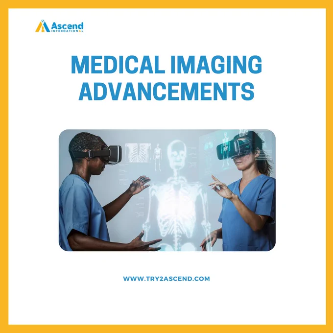 AI/ML uses Medical Imaging Advancements by making pictures inside the body more detailed and faster to see
