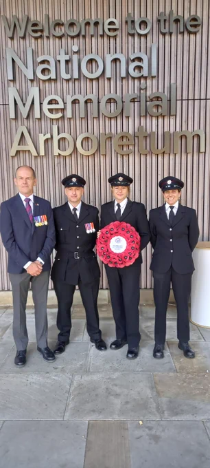Members of WSFRS at the memorial service