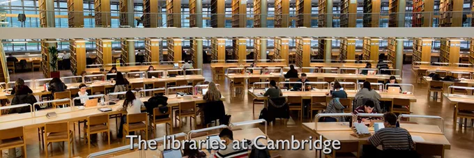 Interior of Seeley Library, Cambridge. 