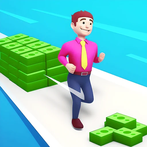 Money Stack Run 3D is a great running game on ufreegames.com